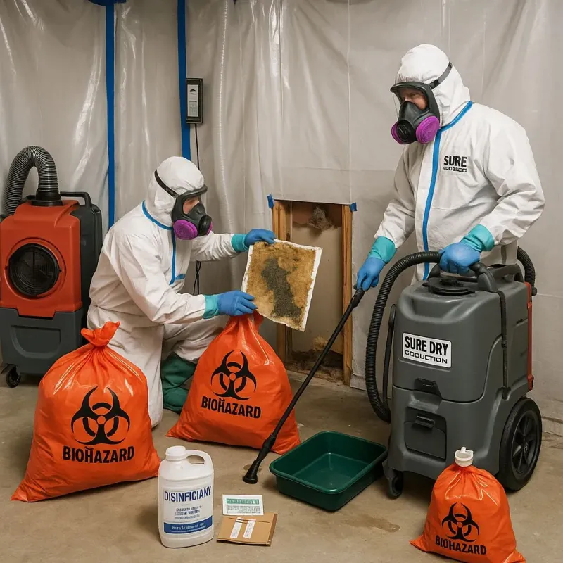 Contaminated Water Handling Protocols process in Dickinson, TX